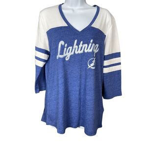 NWT Fanatics Tampa Bay Lightning Varsity Tee Large L